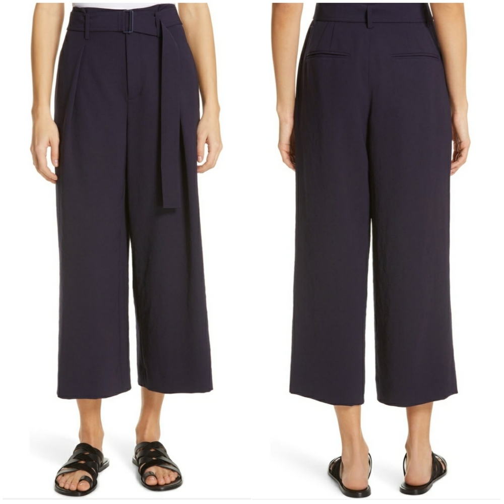NWT VINCE | High-waisted Wide Leg Culotte Pants - Picture 2 of 8